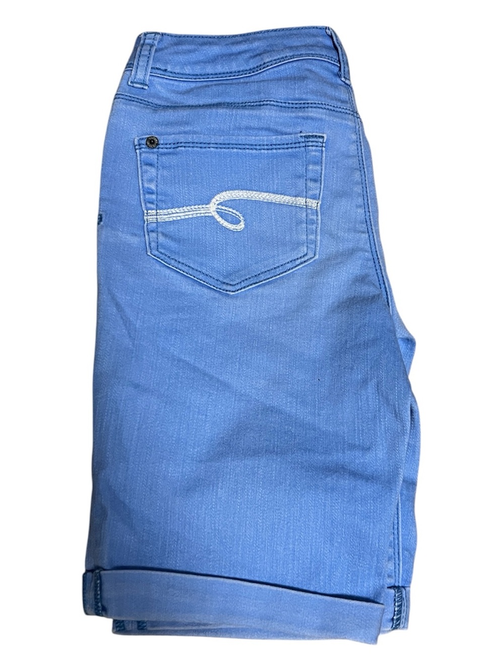 Justice Girls' Light Blue Denim Bermuda Shorts sz 14R - Picture 3 of 3